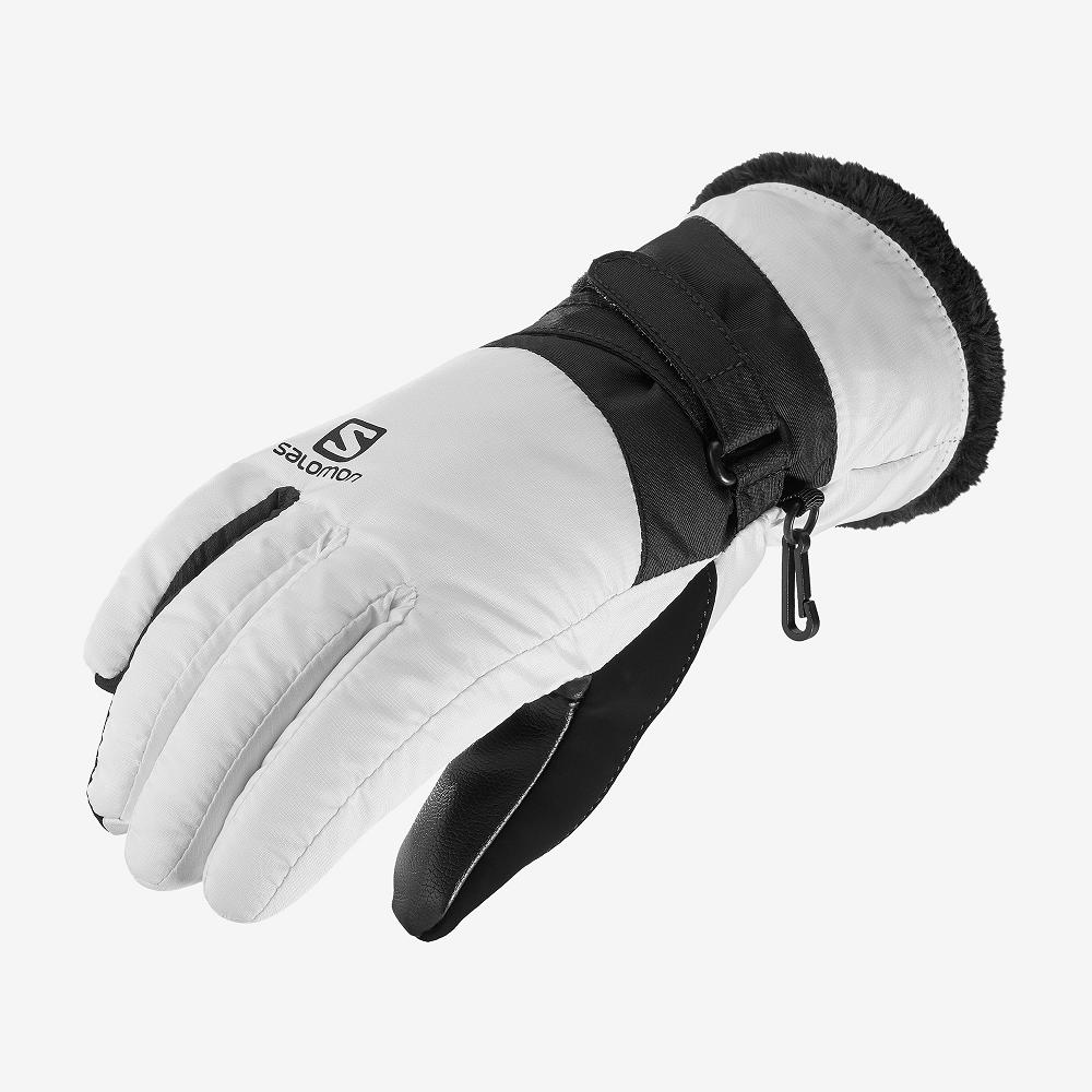 Salomon Singapore Womens Gloves - FORCE DRY W White | 42718-PVOJ